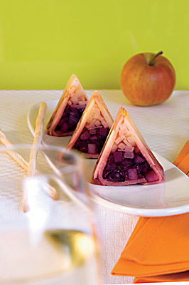 Rotkraut-Terrine mit Äpfeln