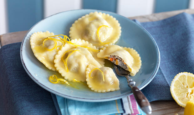 Ravioli in Zitronenbutter