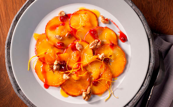 Apfelcarpaccio mit Orangen • Rezept • GUSTO.AT