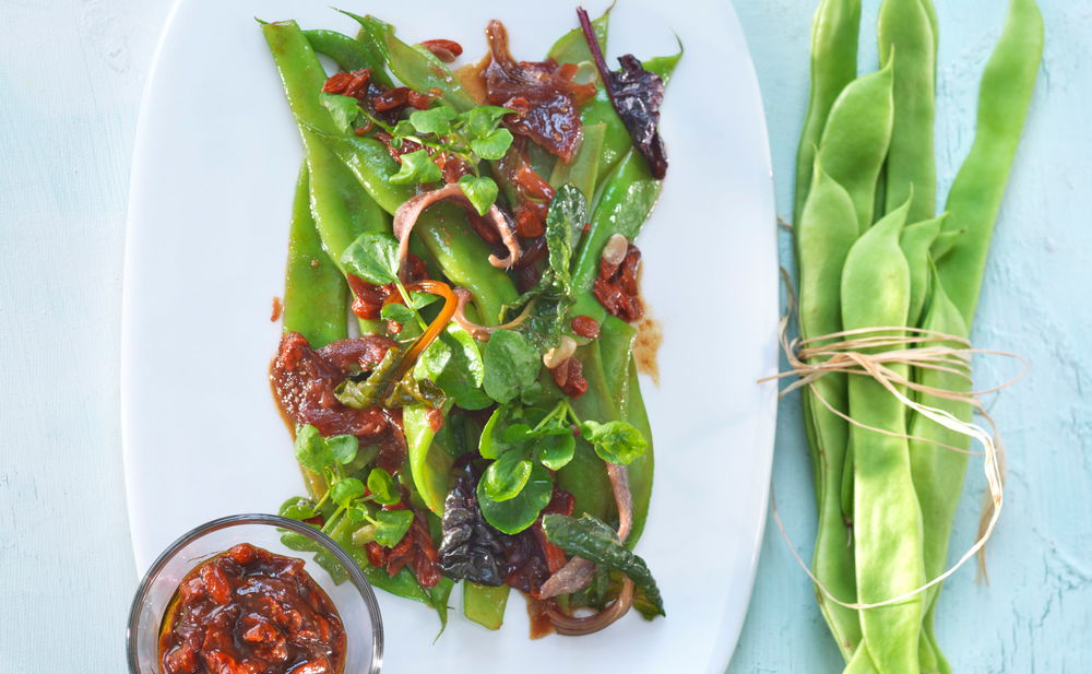 Fisolensalat mit Goji-Paste • Rezept • GUSTO.AT